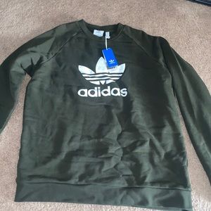 Forest green Adidas crewneck
